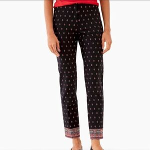 J. Jill Premium Bistretch Cropped Tribal Ankle Pants, Size 16 Petite